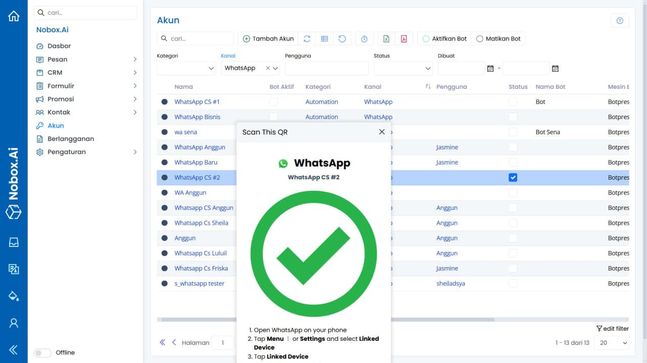 NoBox Kanban Interface
