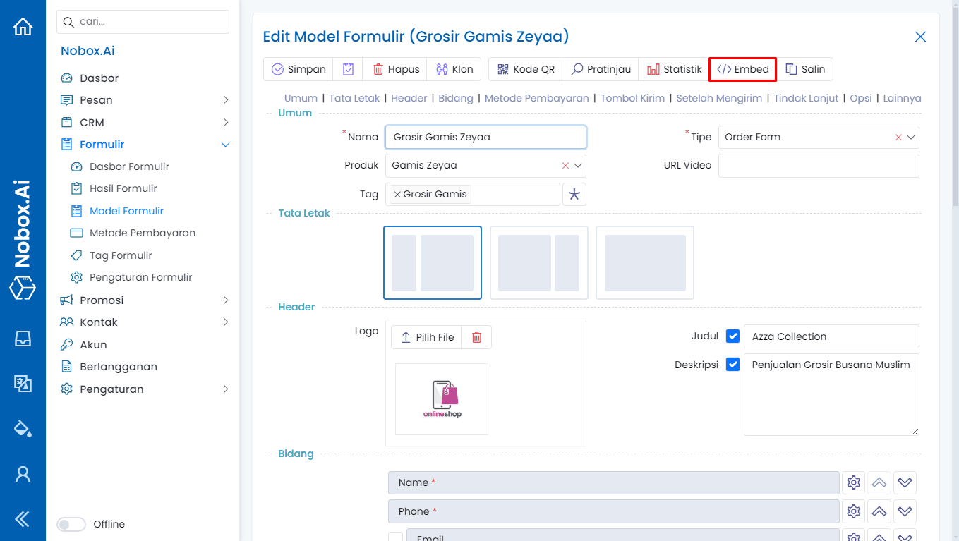 NoBox Broadcast Messages View