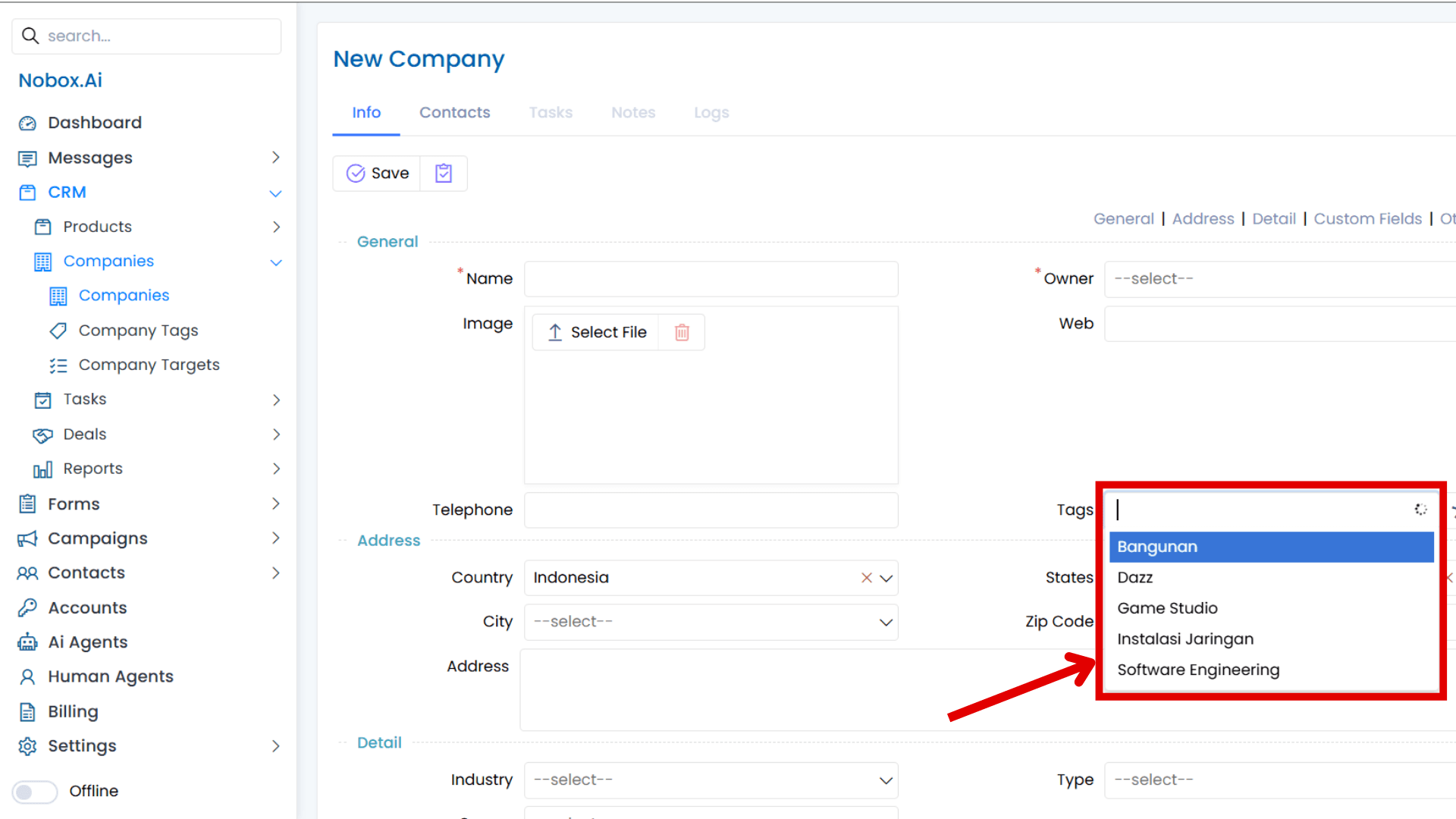 NoBox Dashboard View