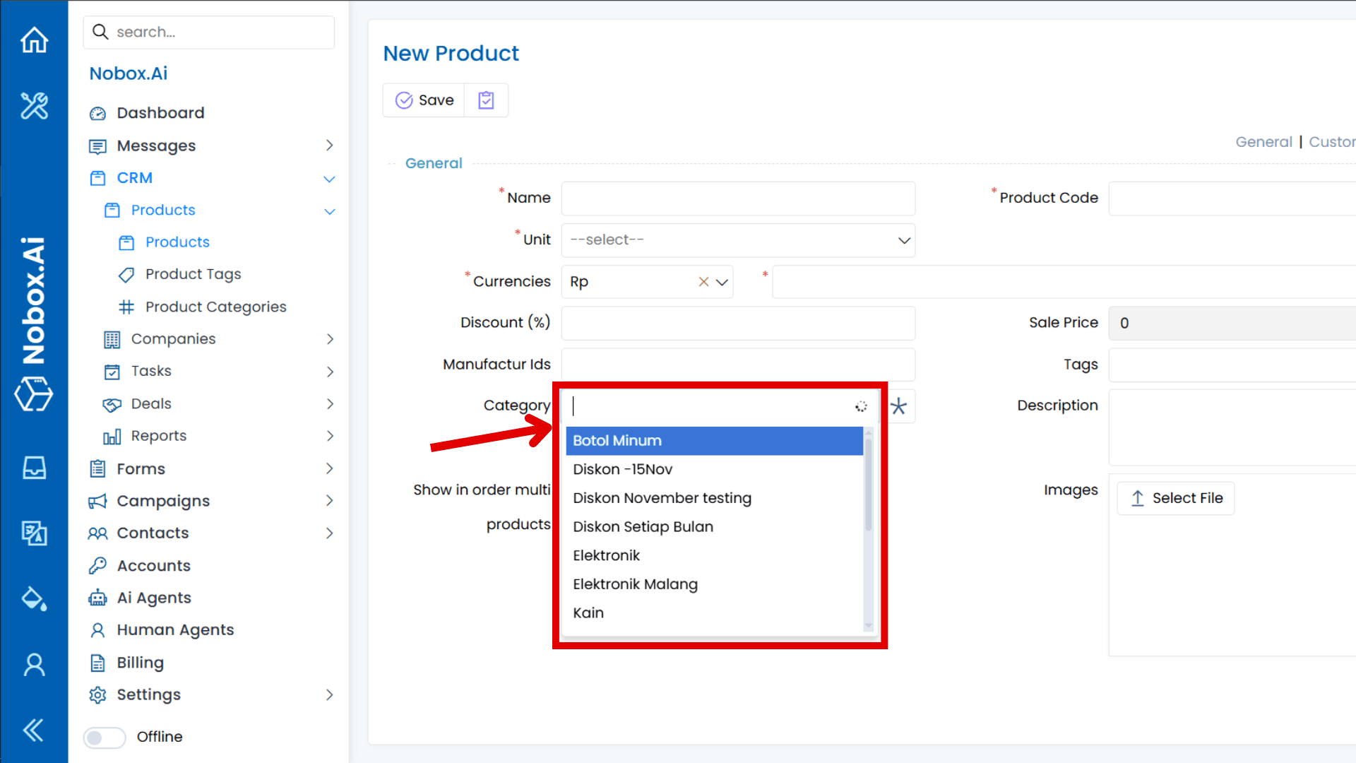 NoBox Dashboard View