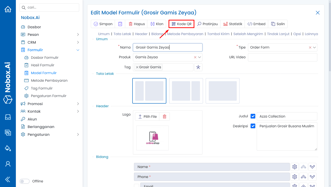 NoBox Broadcast Messages View