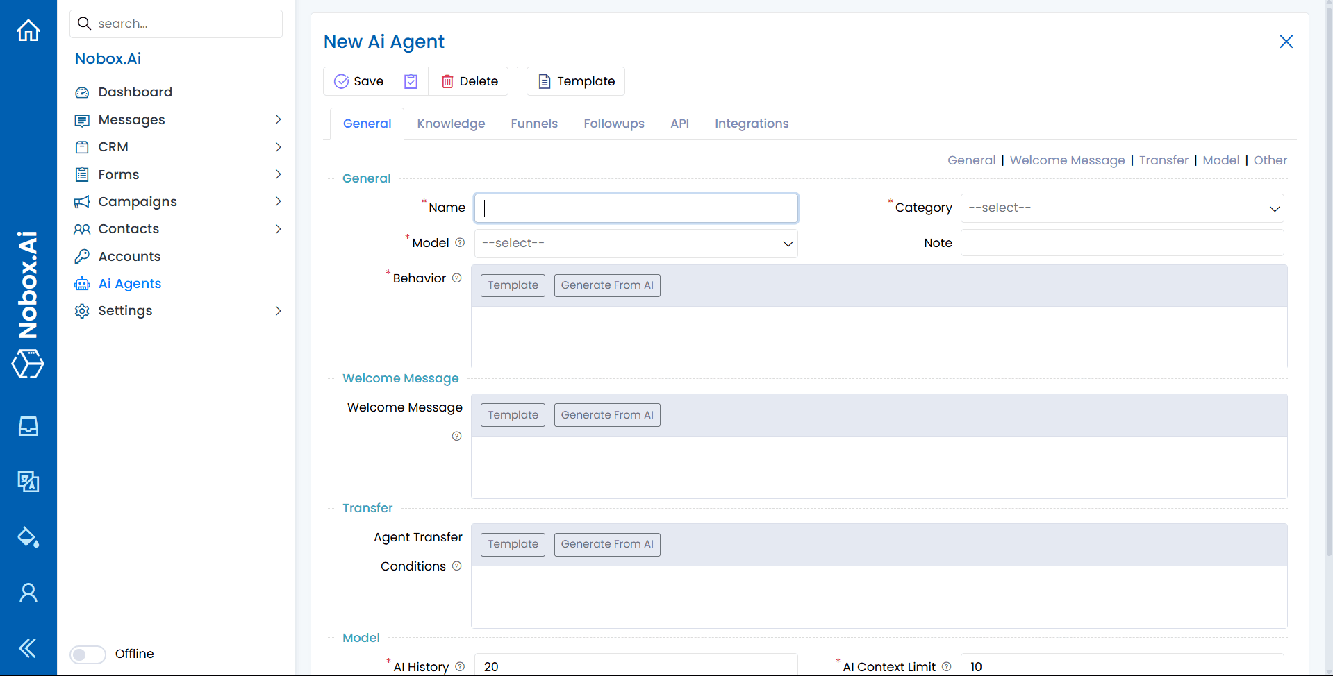 NoBox Kanban Interface
