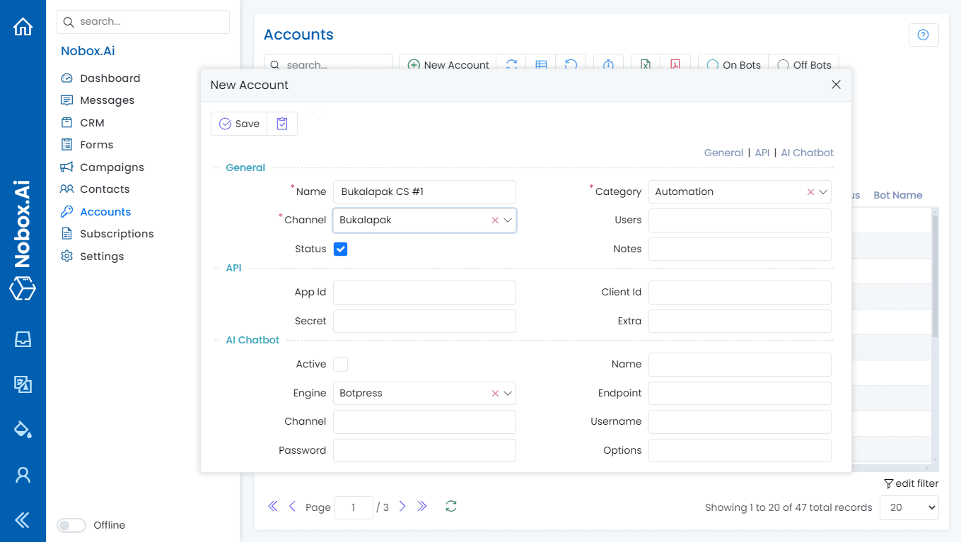 NoBox Kanban Interface