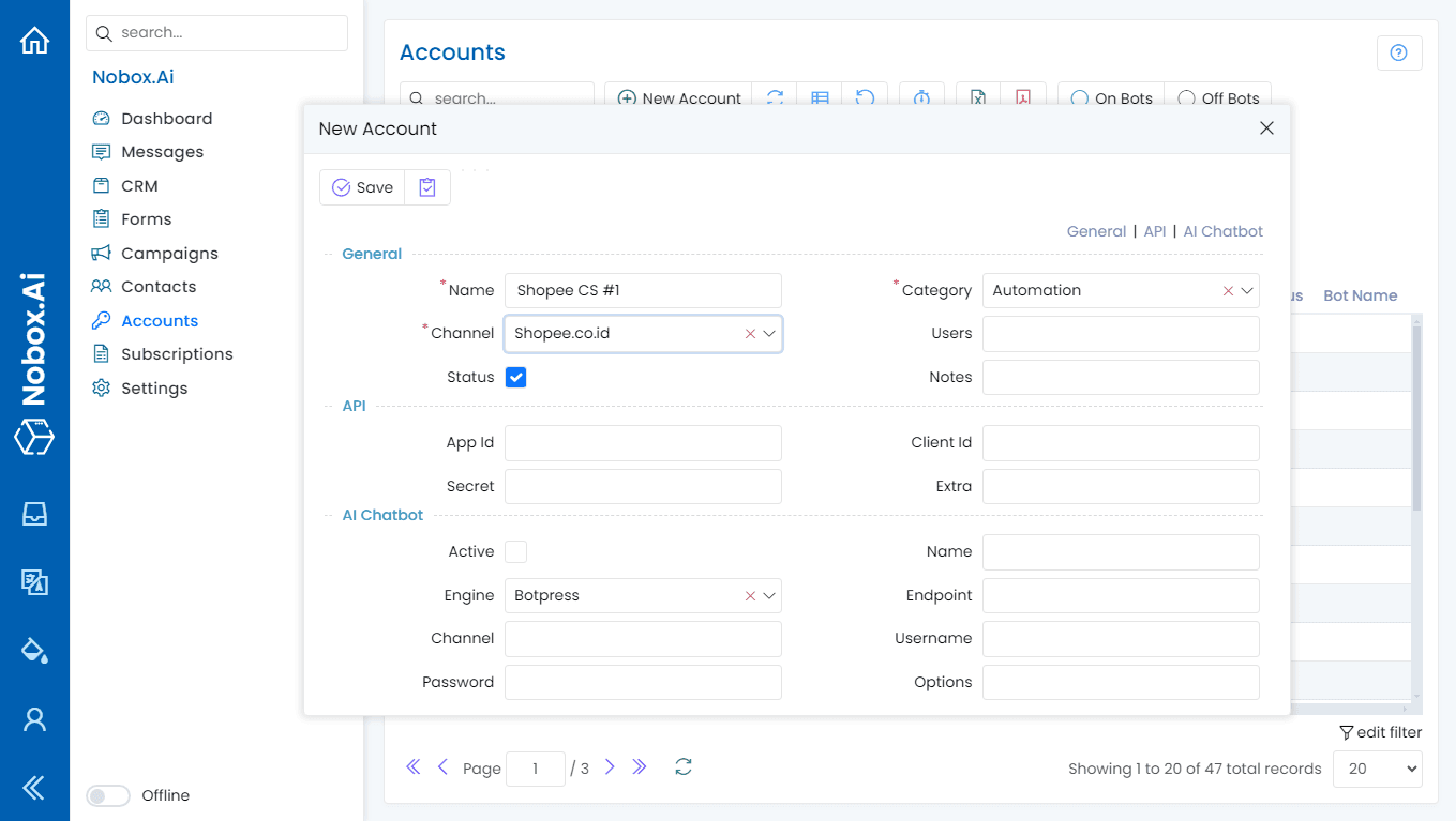 NoBox Kanban Interface