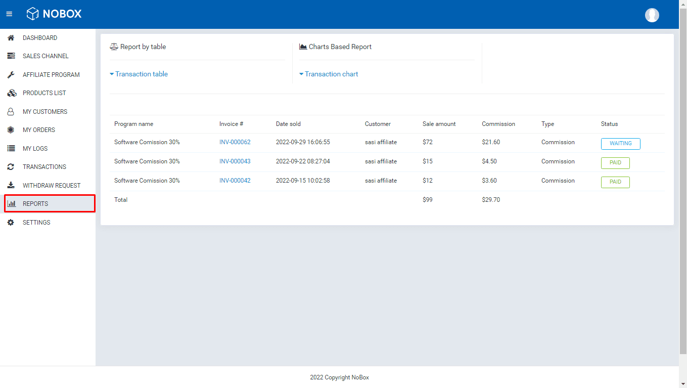 NoBox Kanban Interface