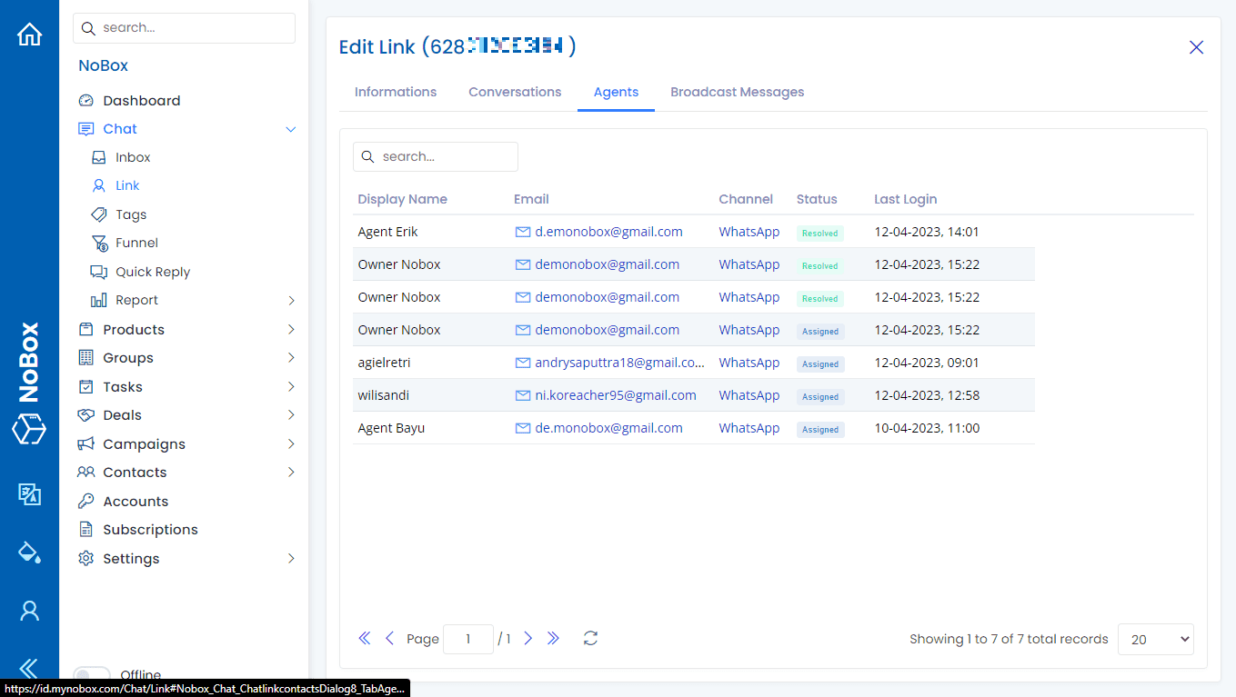 NoBox Dashboard View