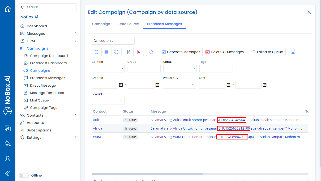 NoBox Hasil Data Source View